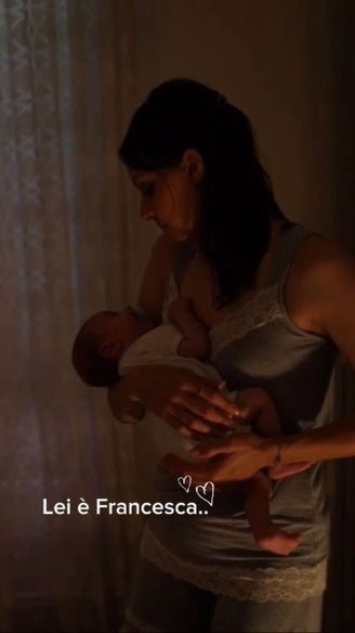 Instagram post by @francesca_castellano97 for MAM Baby Italia. Caption reads: Quando Leonardo si sveglia piangendo, parte la....