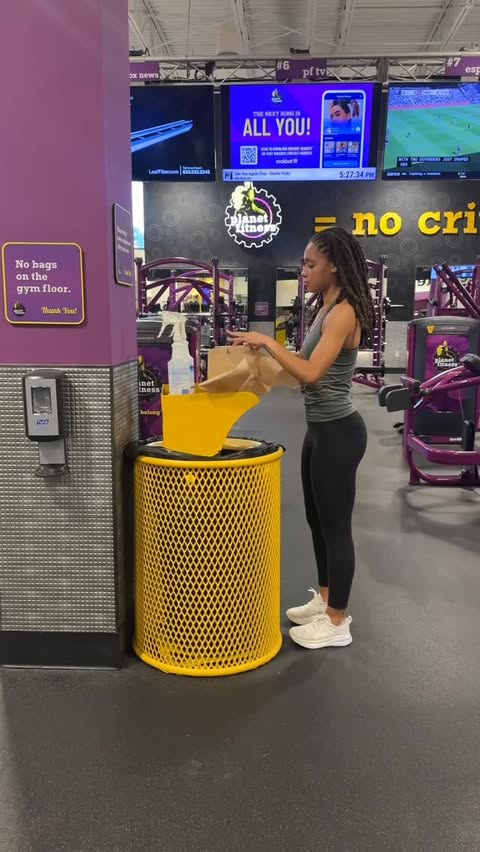 Instagram post by @alyviabrownn for Planet Fitness. Caption reads: @planetfitness is hosting Miles for Change, a....