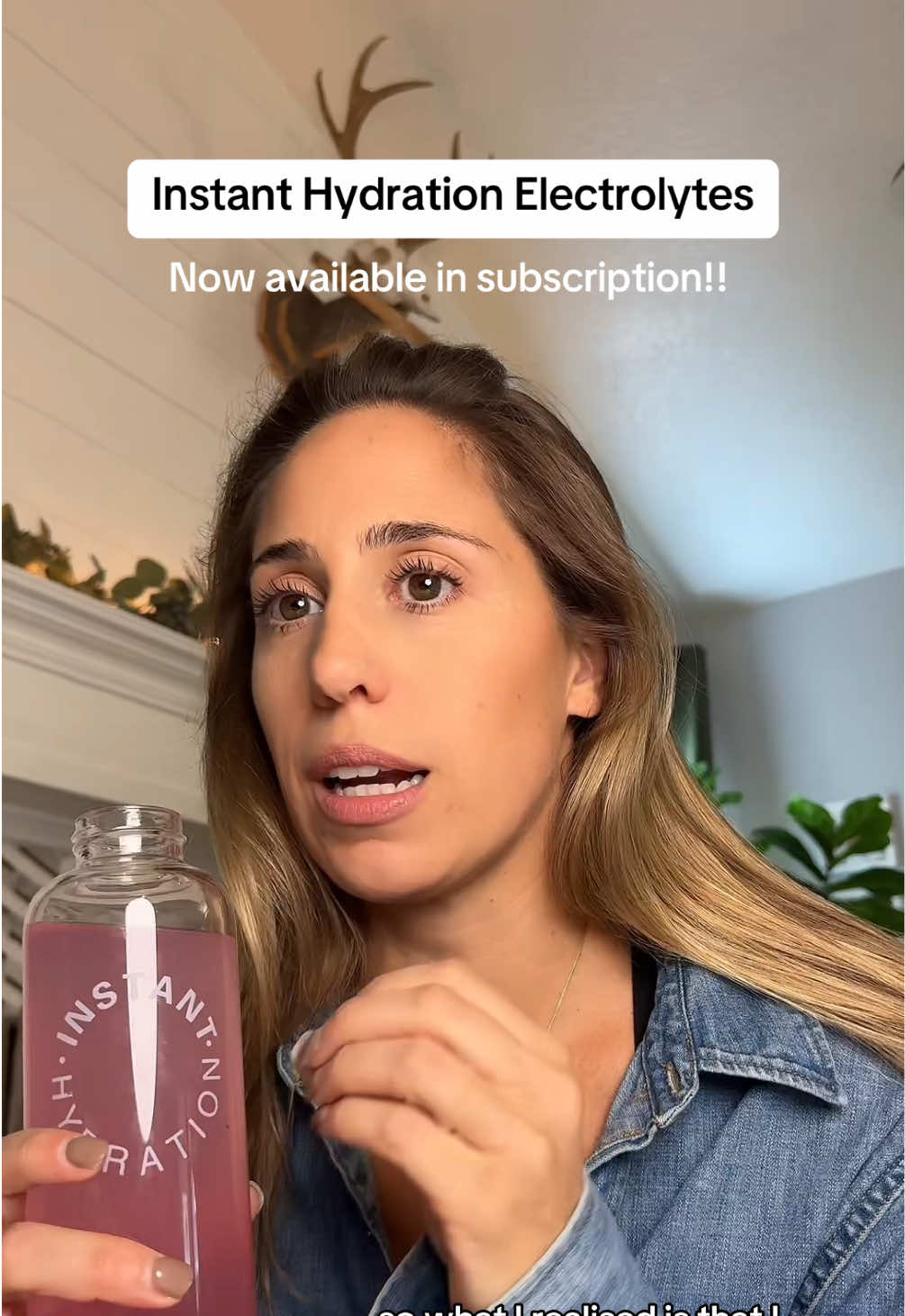 TikTok post by @gia_marie27 for Instant Hydration. Caption reads: Absolutely obsessed with my @Instant Hydration....