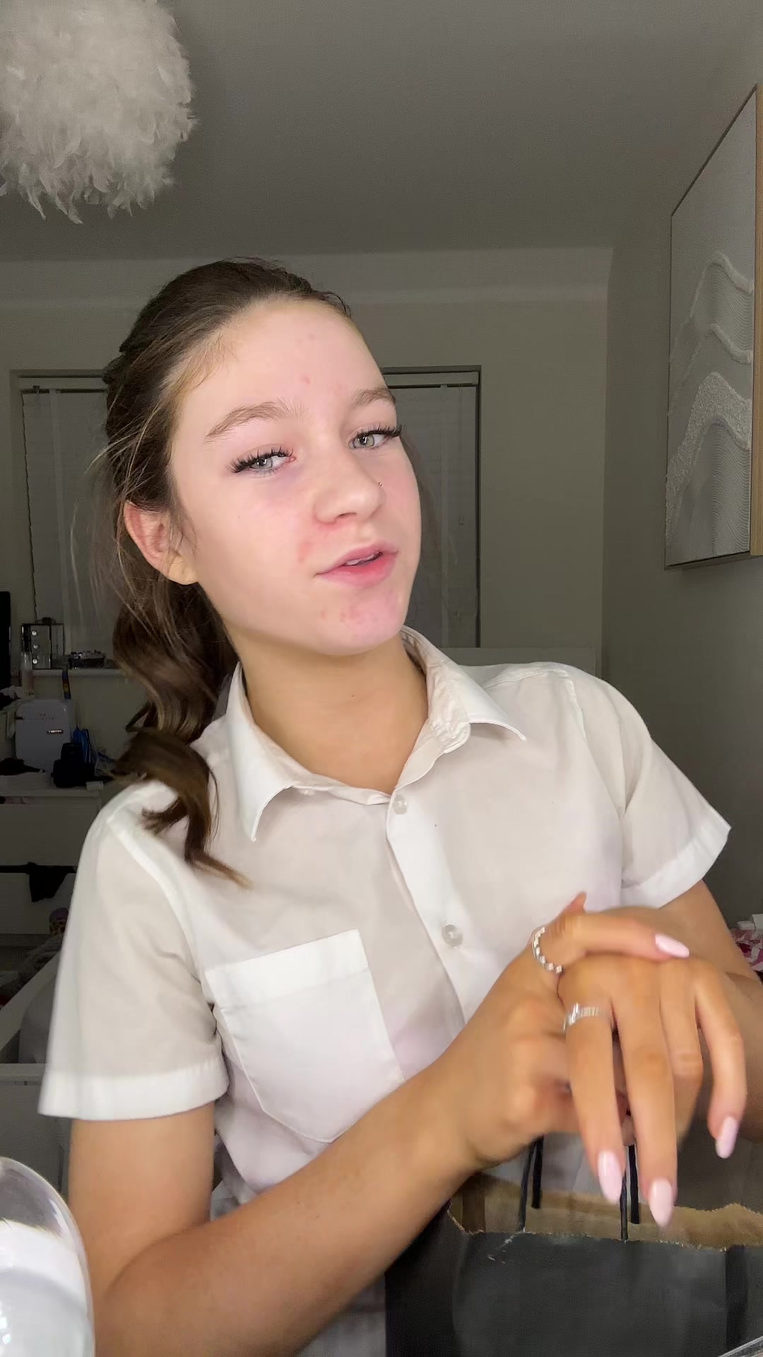 TikTok post by @daisyworsey for Give Me Cosmetics. Caption reads: @Give Me Cosmetics @Meggi Lashes 🌺 @UK Influencer....