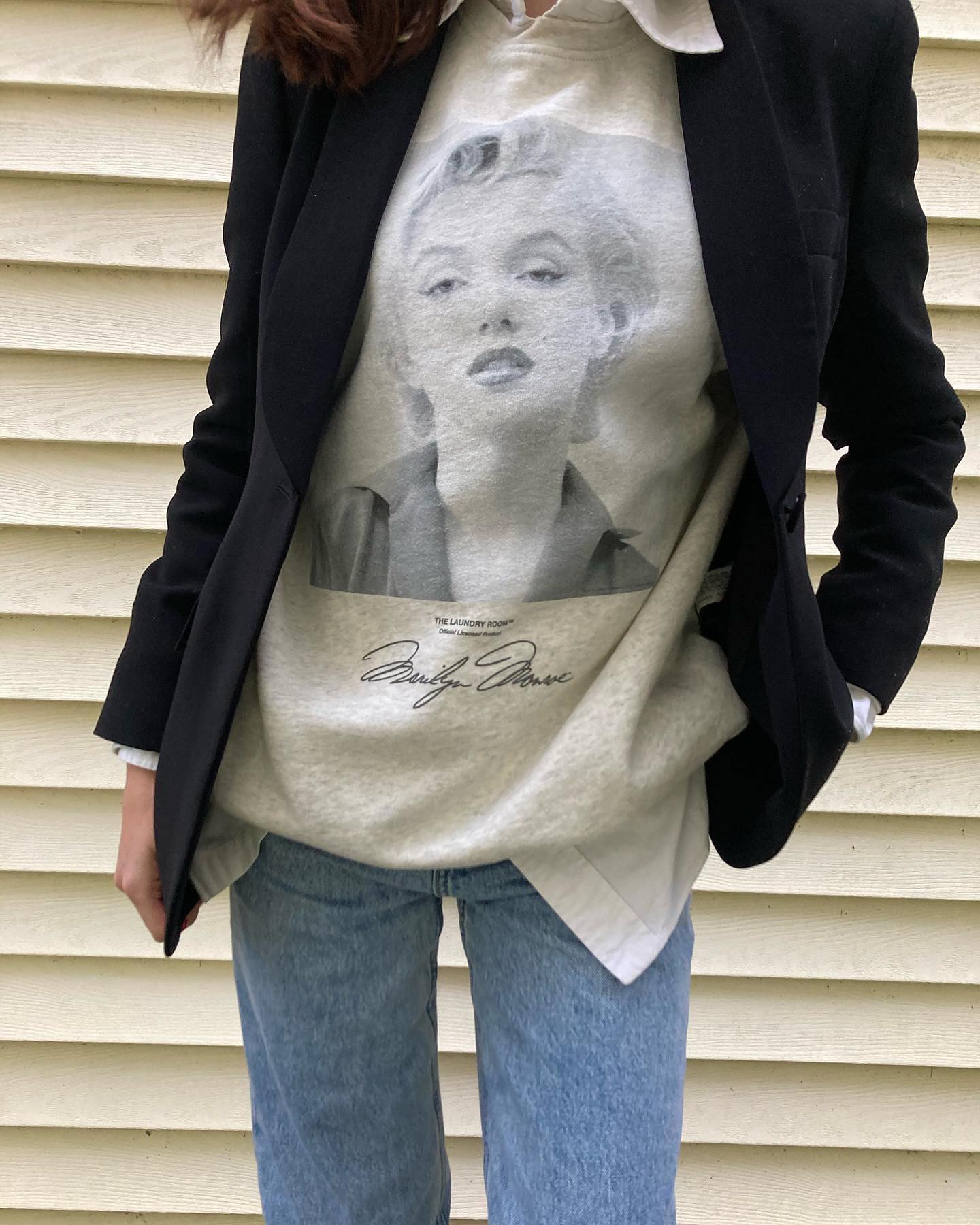 Instagram post by @officialjenniferleigh for InfluenceHer Collective. Caption reads: @marilynmonroe continues to inspire us by....
