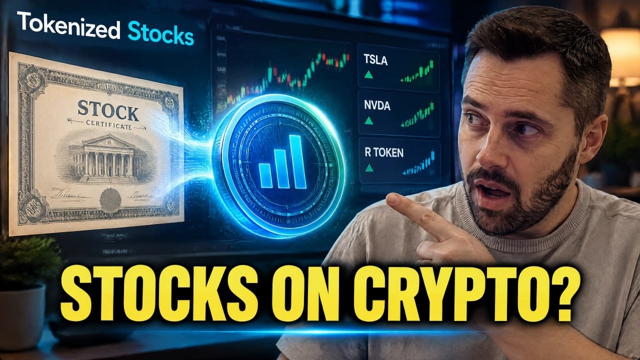 YouTube post by @CryptoZone-Official for Bitget. Caption reads: Tokenized Stocks (Bitget Honest Review 2026).