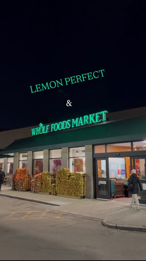 Instagram post by @liv.bentonn for Whole Foods Market. Caption reads: @lemonperfect is my pre-practice essential 🎾🍋....