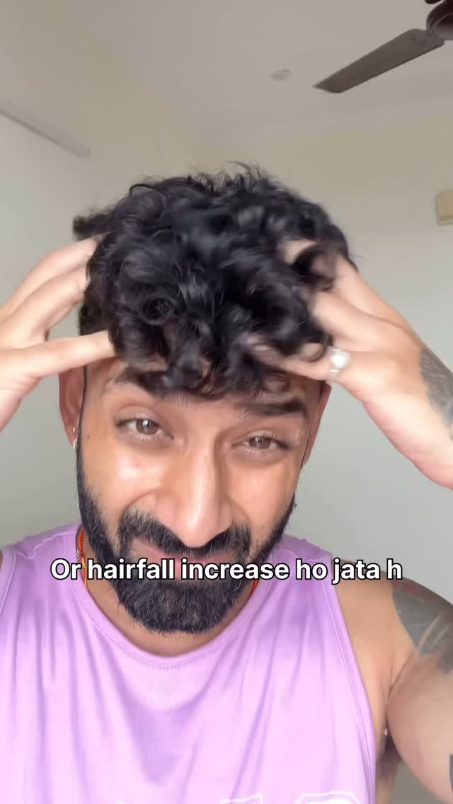 Instagram post by @mayankgandhi25 for Mamaearth. Caption reads: Monsoon = Hairfall? Not this time! 🌧️🫣
I found....