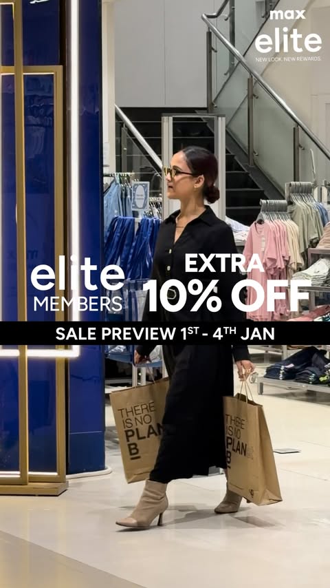 Instagram post by @ishani.nag for Max Fashion. Caption reads: [...] or in-store — let’s go! 🛒✨
{ max , max....