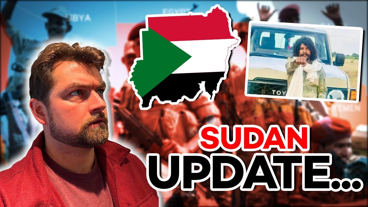 YouTube post by @historyofeverythingpodcast for TrovaTrip. Caption reads: The War In Sudan Has Taken A Dark Turn.