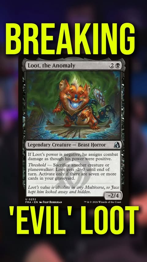 Instagram post by @bullwark_mtg for Magic: The Gathering. Caption reads: Can we 'break' jaces version of loot? What does it....