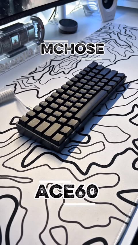 Instagram post by @gregzy.setup for Mchose. Caption reads: [...] Collaboration and a huge thank you to....