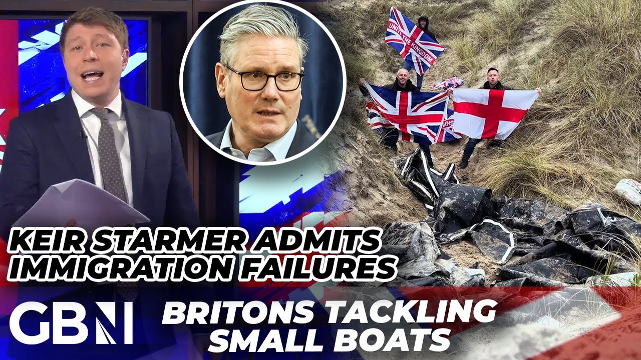 YouTube post by @GBNewsOnline for ExpressVPN. Caption reads: Patrick Christys celebrates Brits standing up....