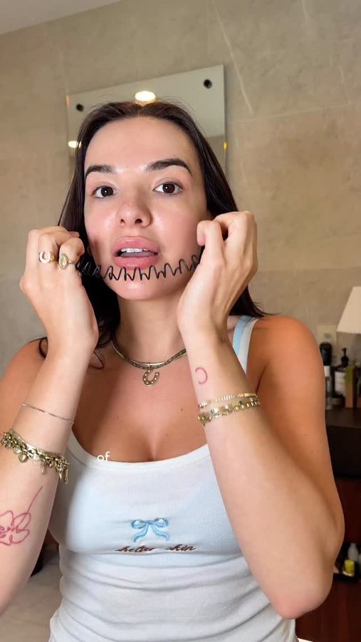 Instagram post by @catherine.lockhart for ZIIP Beauty. Caption reads: The best nontoxic anti-aging treatment. I love....