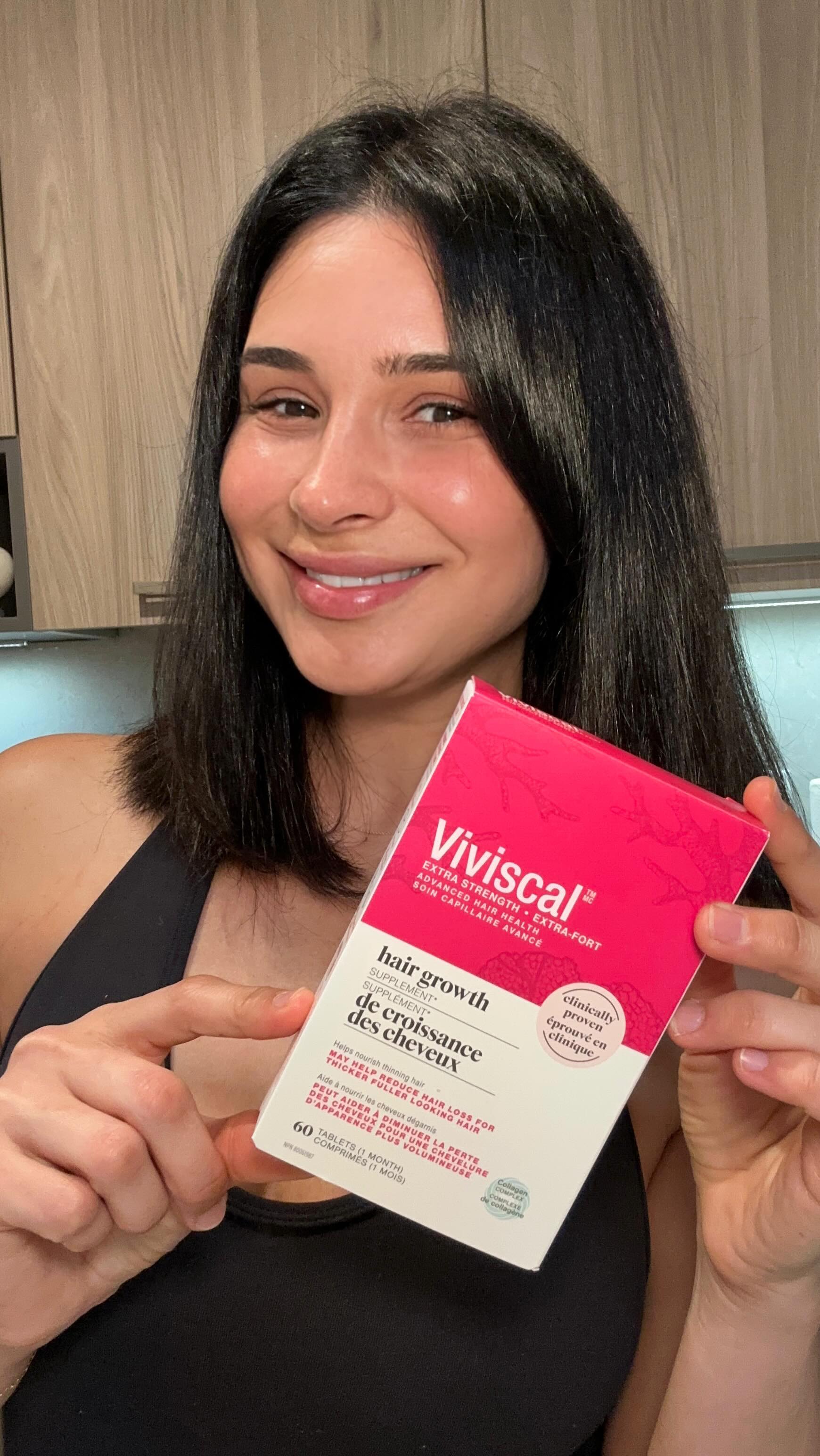 Instagram post by @biankakamber for Viviscal. Caption reads: [...] starts from within. I’ve been taking....