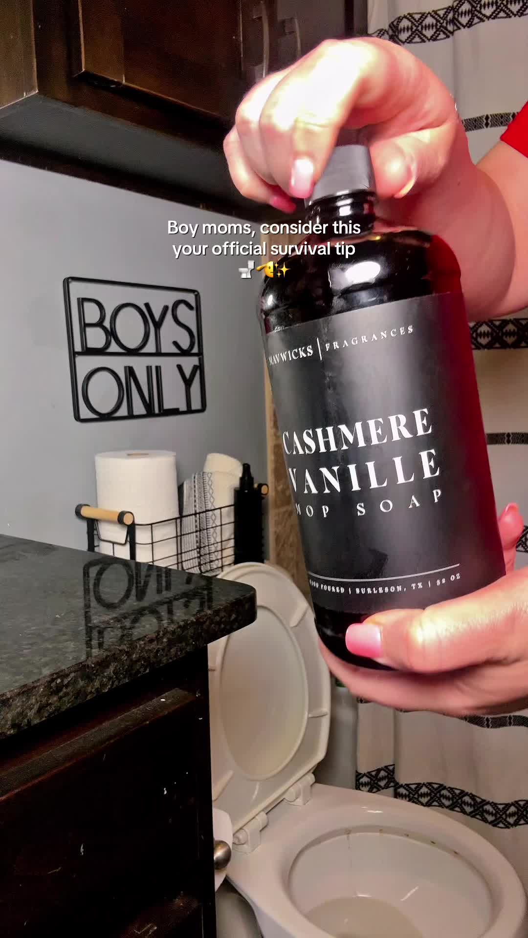 TikTok post by @jenniseymour for Mavwicks Fragrances. Caption reads: [...] with mop soap are missing out @Mavwicks....