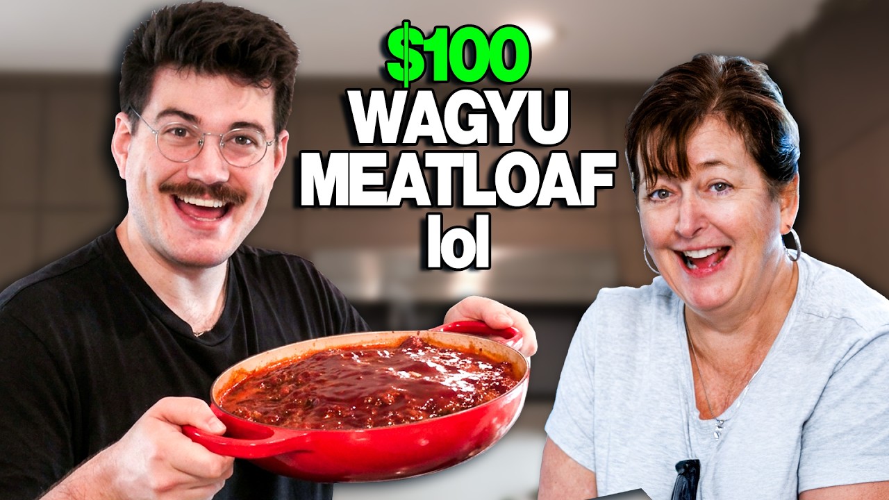 YouTube post by @TheodoreNivison for Solelidity. Caption reads: I Made "Gourmet" Meatloaf with My Mom.