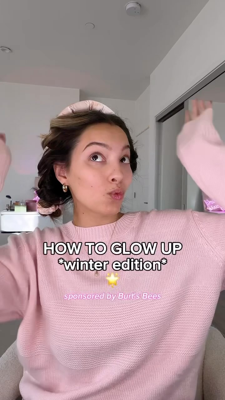 Instagram post by @niki_patton for Burts Bees. Caption reads: #sponsored How to have a winter glow-up 101! Shop....