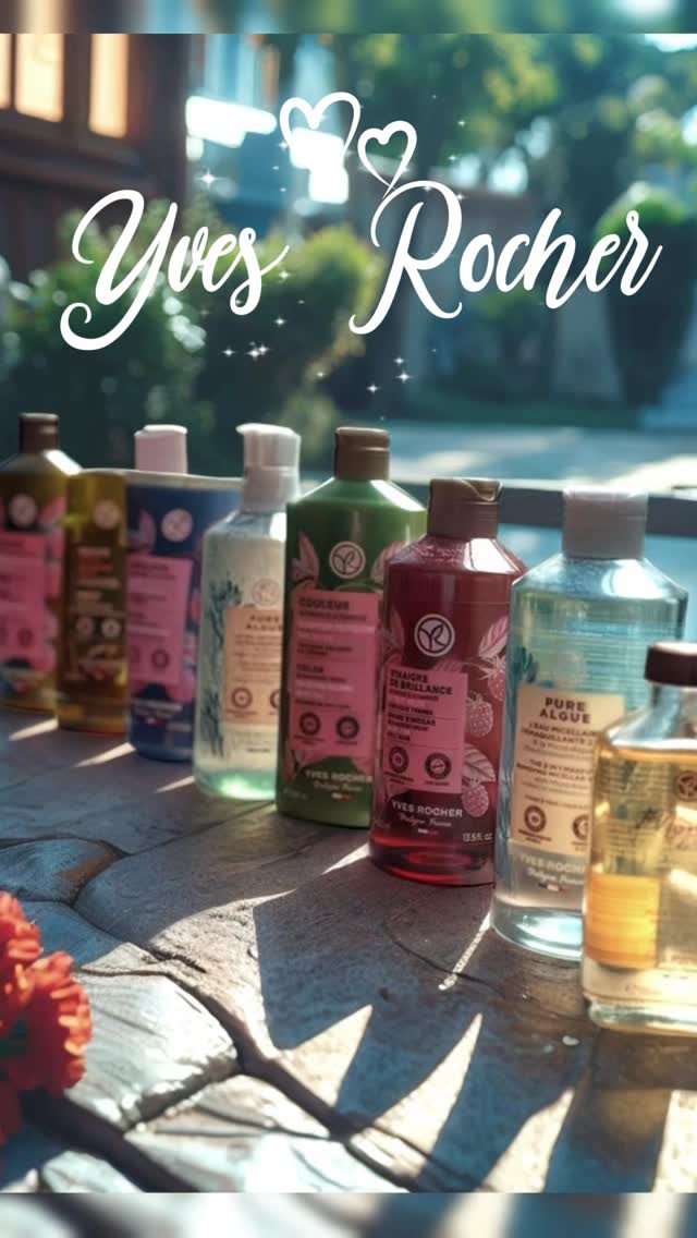 Instagram post by @brigitteilkaysavran for Yves Rocher. Caption reads: Let the sunshine and nature take care of your hair....