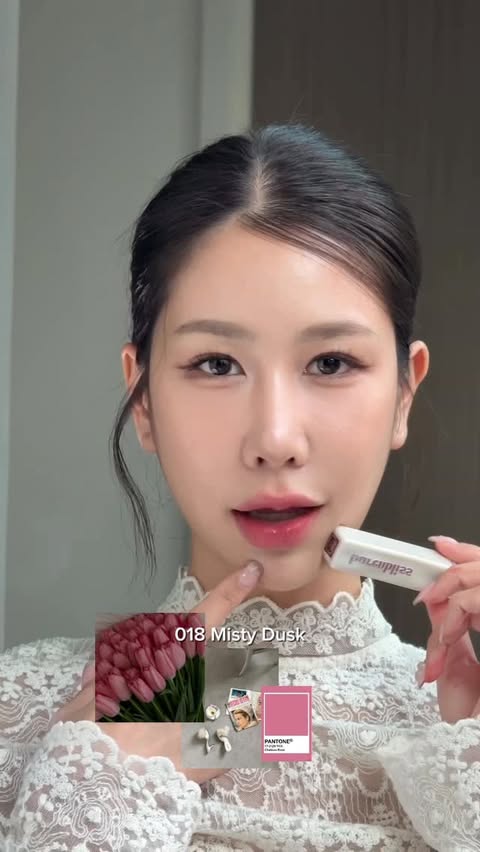 Instagram post by @palmpynn for Barenbliss. Caption reads: [...] with this matte💋 ลิปแมทตัวใหม่ของ....