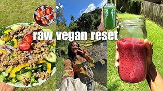 YouTube post by @italeatsandtreats for Herbal Vineyards. Caption reads: RAW VEGAN RESET | post travel immunity boosting....