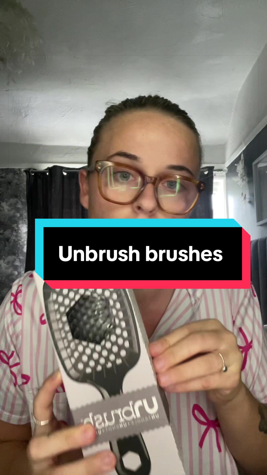 TikTok post by @codie.exox for Unbrush. Caption reads: I have been sent more brushes from @UnBrush. These....