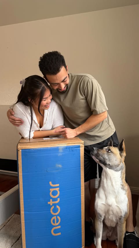 Instagram post by @christina.n.luu for Nectar Sleep. Caption reads: [...] sleep this holiday season....