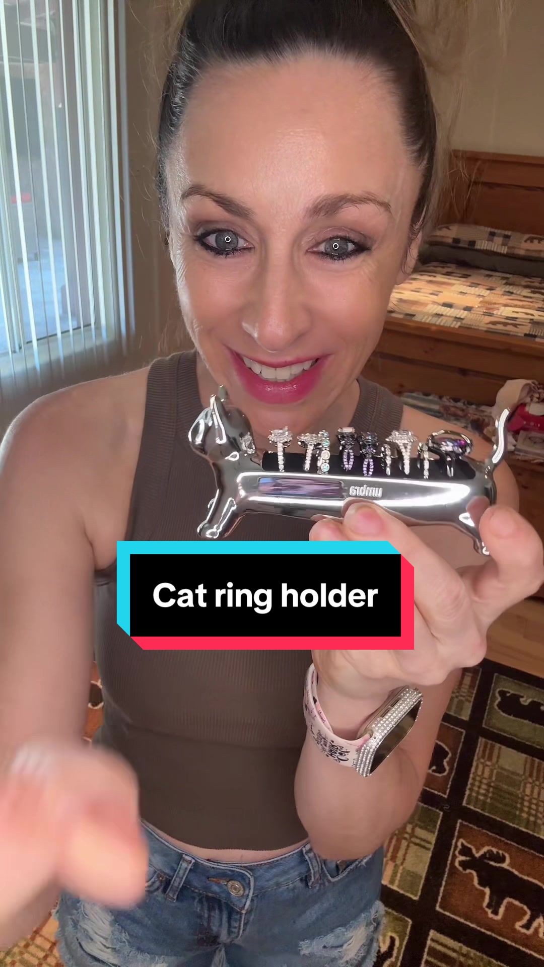 TikTok post by @love2mix72 for Umbra. Caption reads: This is the cutest ring holder omg!!! @Umbra....