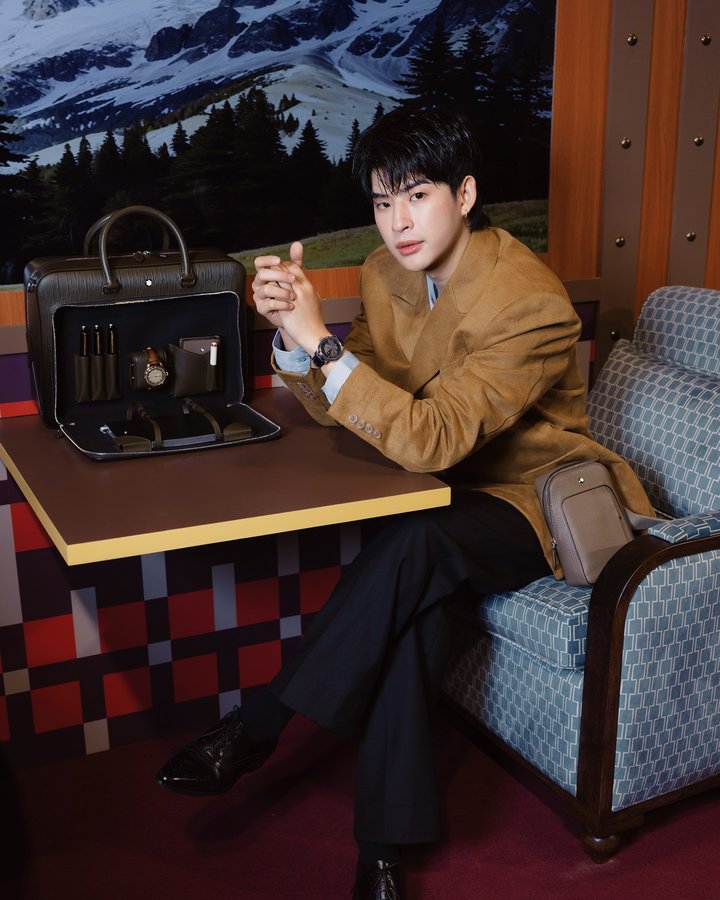 Instagram post by @mmarkpkk for Montblanc. Caption reads: Honored to be part of The Journey: Let’s Write....