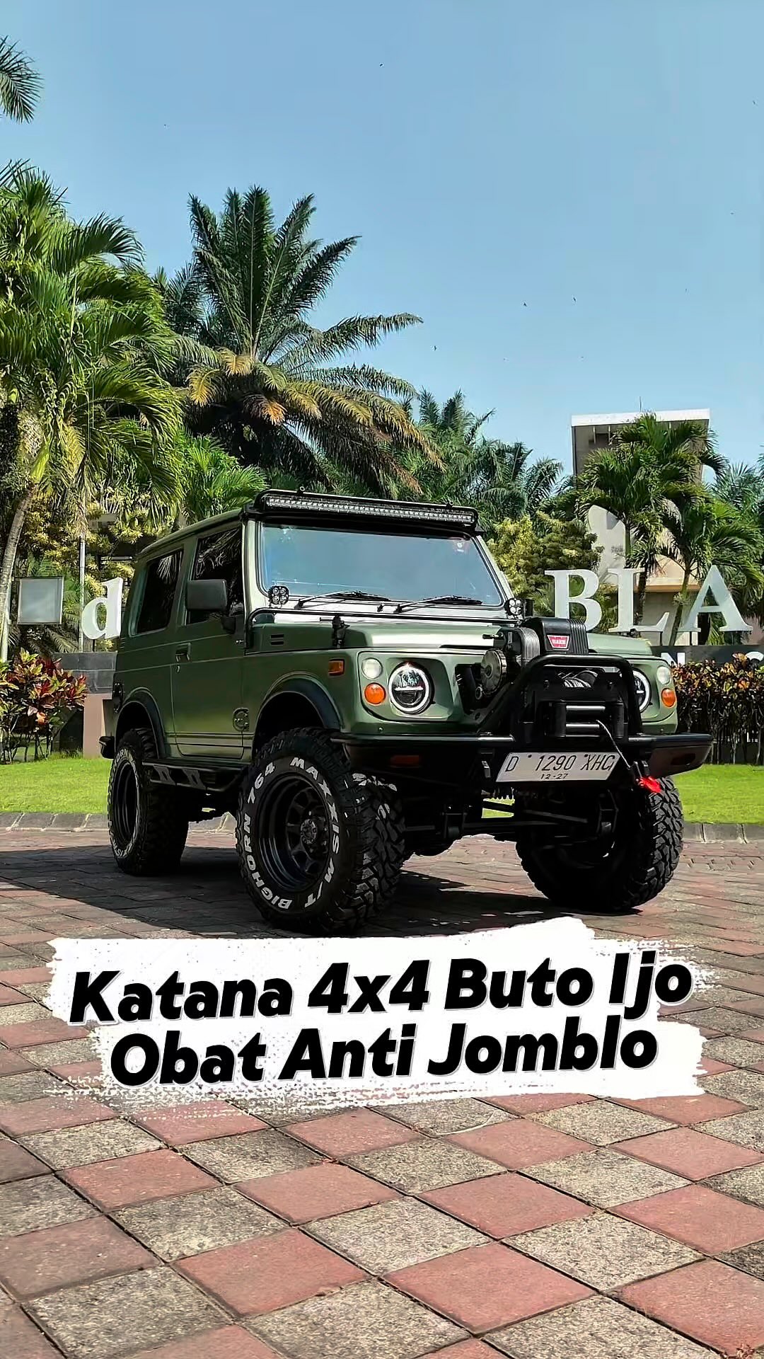 Instagram post by @haqis.motor for Dji. Caption reads: Kita ready kan unit Katana tahun muda bagi anak....