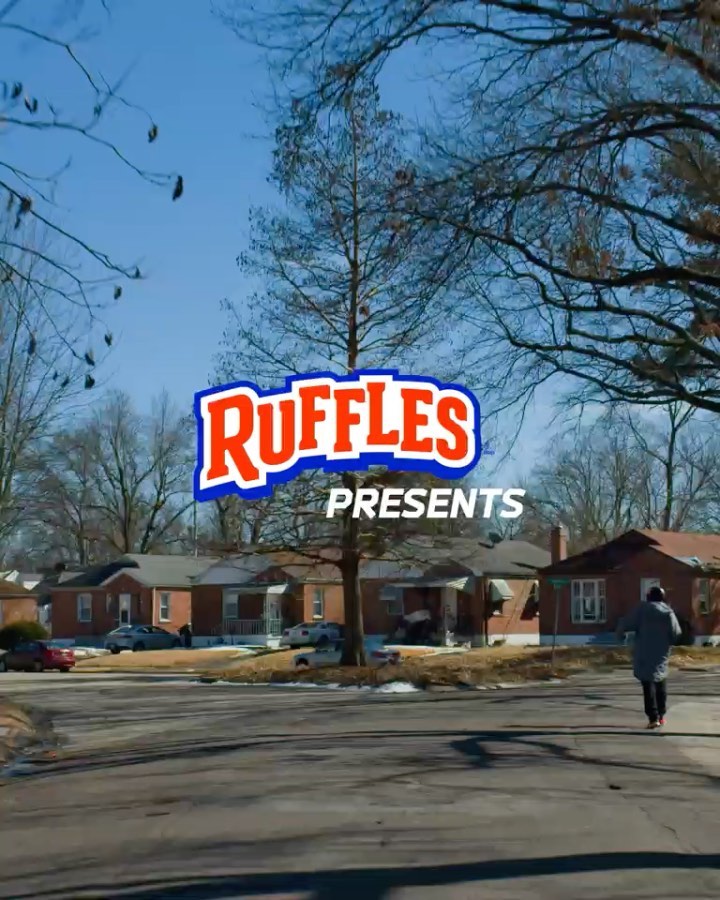 Instagram post by @jaytatum0 for Ruffles. Caption reads: As the newest #RufflesChipDeal Athlete, you know....