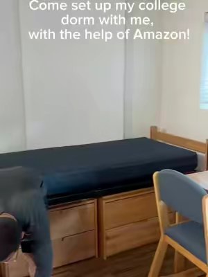 TikTok post by @jordymcfordy for Amazon Influencer ID. Caption reads: These amazon move-in finds were PERFECT for my....