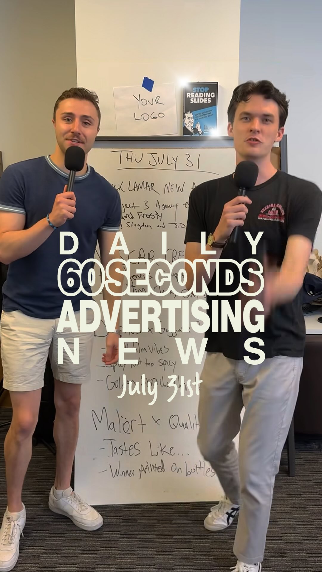 Instagram post by @thebestmarketingnewsletterever for Adweek. Caption reads: AD NEWS FAST 🏃‍♂️

We went crazy on this one.....