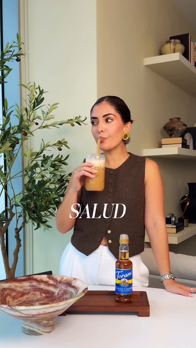 Instagram post by @danielaoutsider for Torani. Caption reads: Level up your morning coffee ☕✨@ Torani Sugar Free....