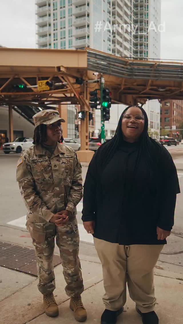 Instagram post by @cookupki for GoArmy. Caption reads: [...] of Chicago. In Partnership with @goarmy.