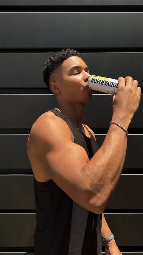 Instagram post by @tylerjaaames for BODYARMOR. Caption reads: [...] out doesn’t mean my day is over. BODYARMOR....