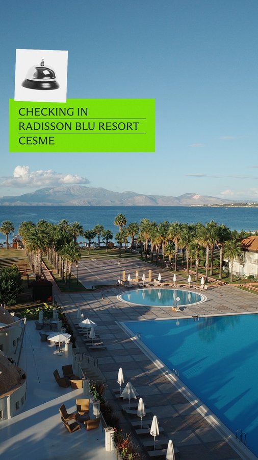 Instagram post by @suzyandaustin for Radisson. Caption reads: Türkiye’s Çeşme is an excellent base for exploring....