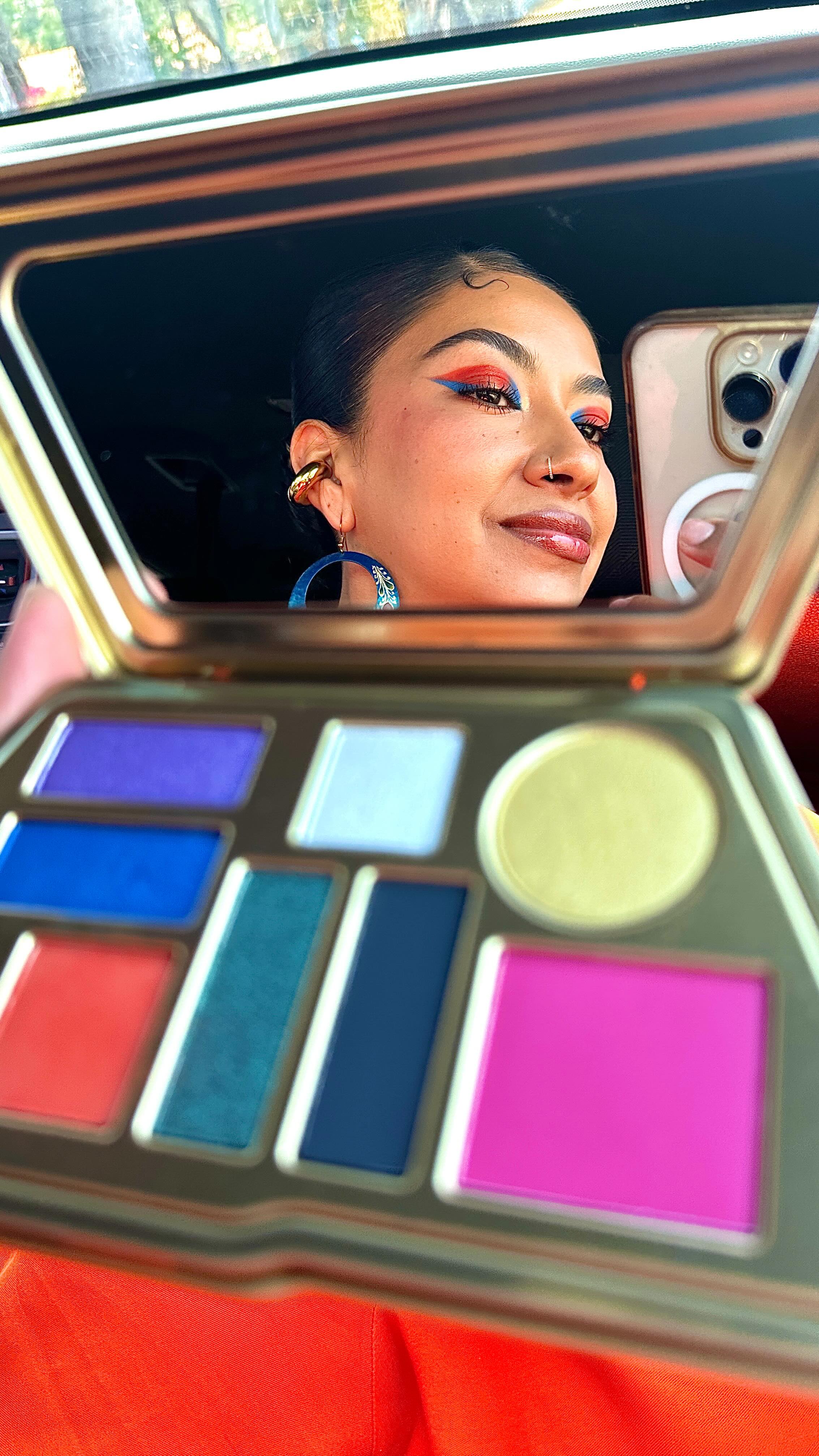 Instagram post by @iamperlita for Aora Makeup. Caption reads: [...] PR package from Mexican makeup brand....