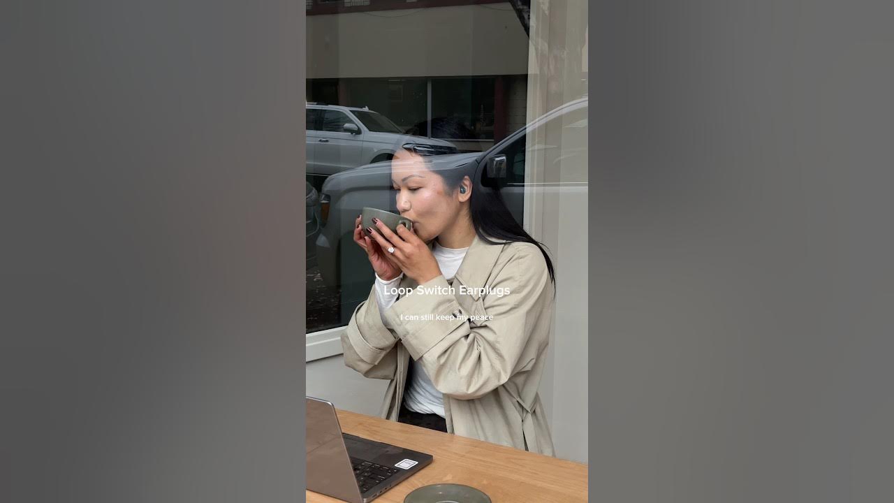 YouTube post by @GabrielleAihara for Loop Earplugs. Caption reads: @LoopEarplugs #loopswitchearplugs.