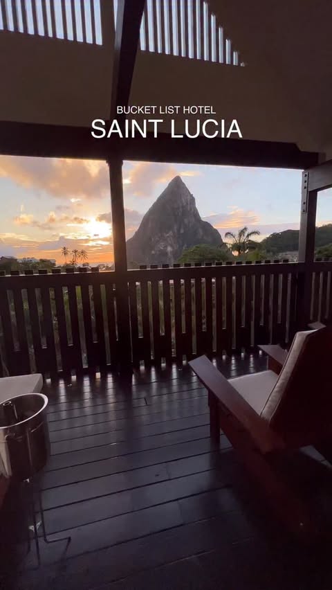 Instagram post by @sallytrubella for Expedia. Caption reads: Set 1,000 feet above the Caribbean Sea with....