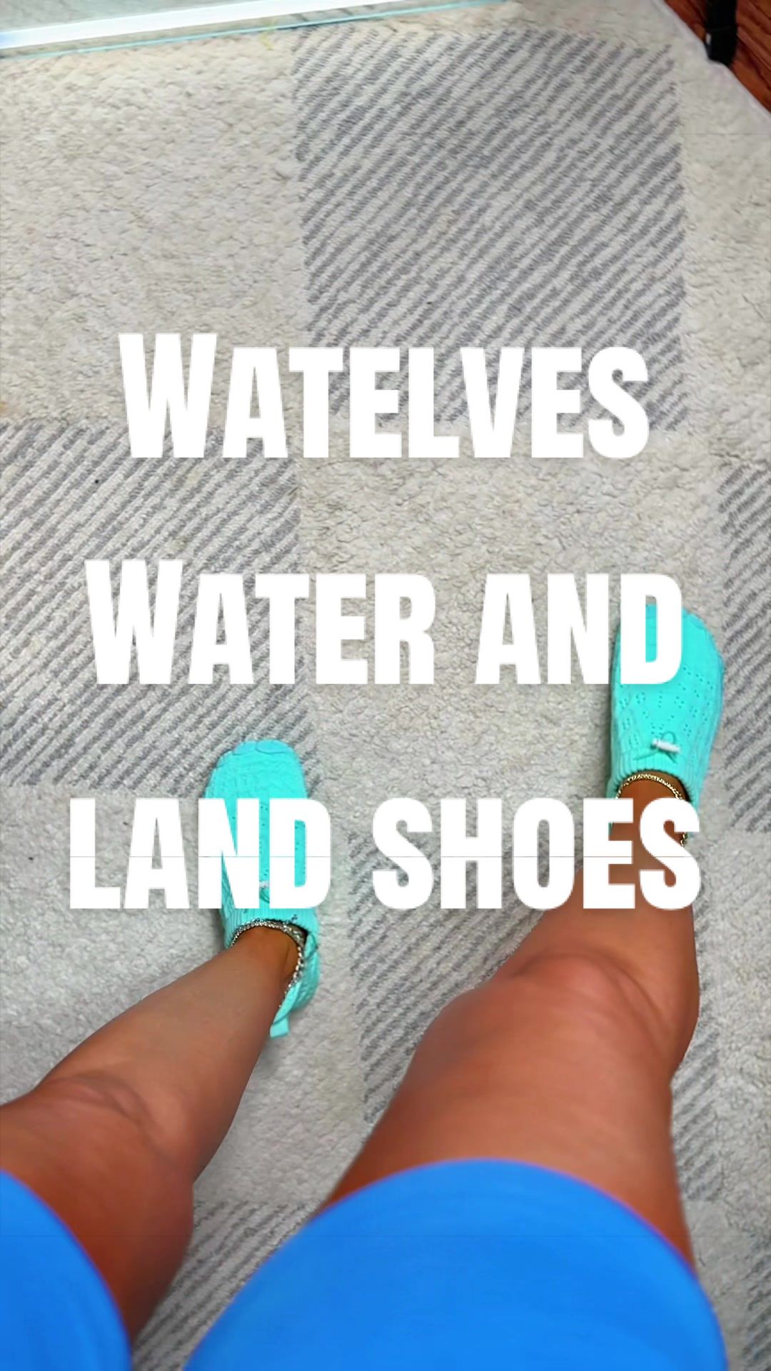 TikTok post by an influencer for WateLves. Caption reads: [...] the bright colors FAST! 🩵 @WateLves....