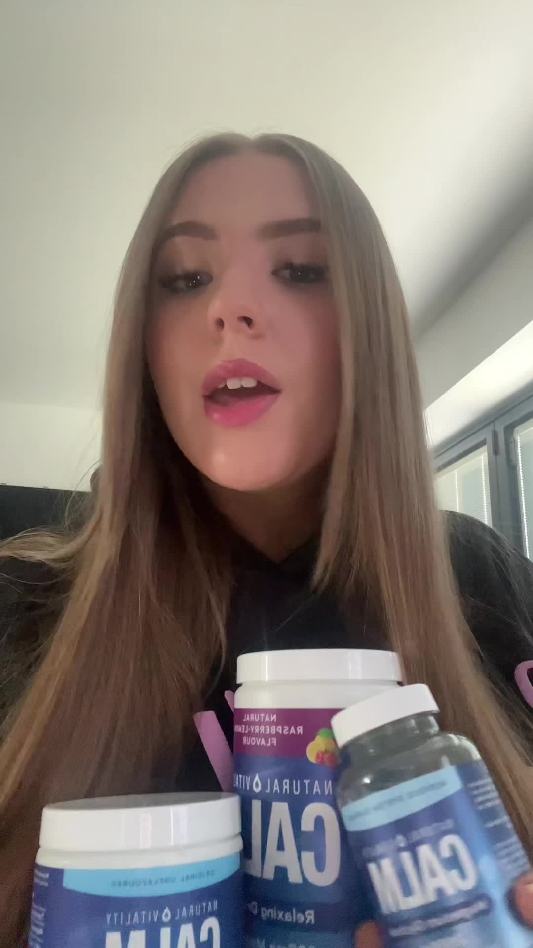 TikTok post by @teheamyytehe for Natural Vitality®. Caption reads: @NaturalVitalityCalm @Natural VitalityUK [...].