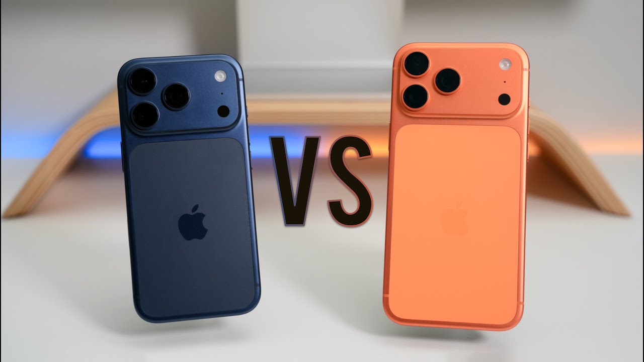 YouTube post by @zollotech for B&H Photo Video. Caption reads: iPhone 17 Pro vs iPhone 17 Pro Max - Which Is Best....