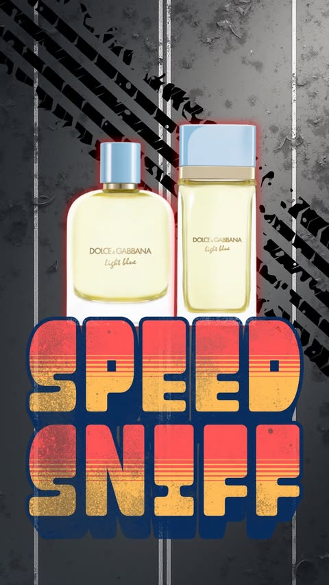 Instagram post by @makingscentsmakesense for Dolce&Gabbana Beauty. Caption reads: Here’s my speed sniff review of the new Light Blue....