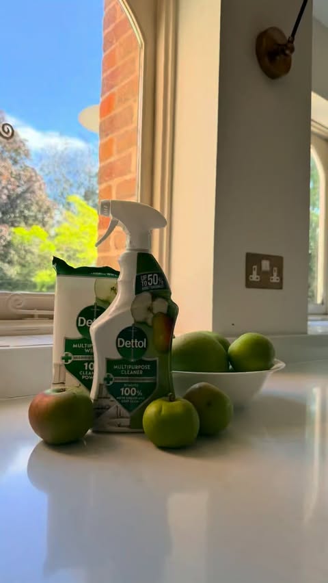 Instagram post by @fourwallsfarm for Dettol. Caption reads: [...] thing that gives me away? The smell.....