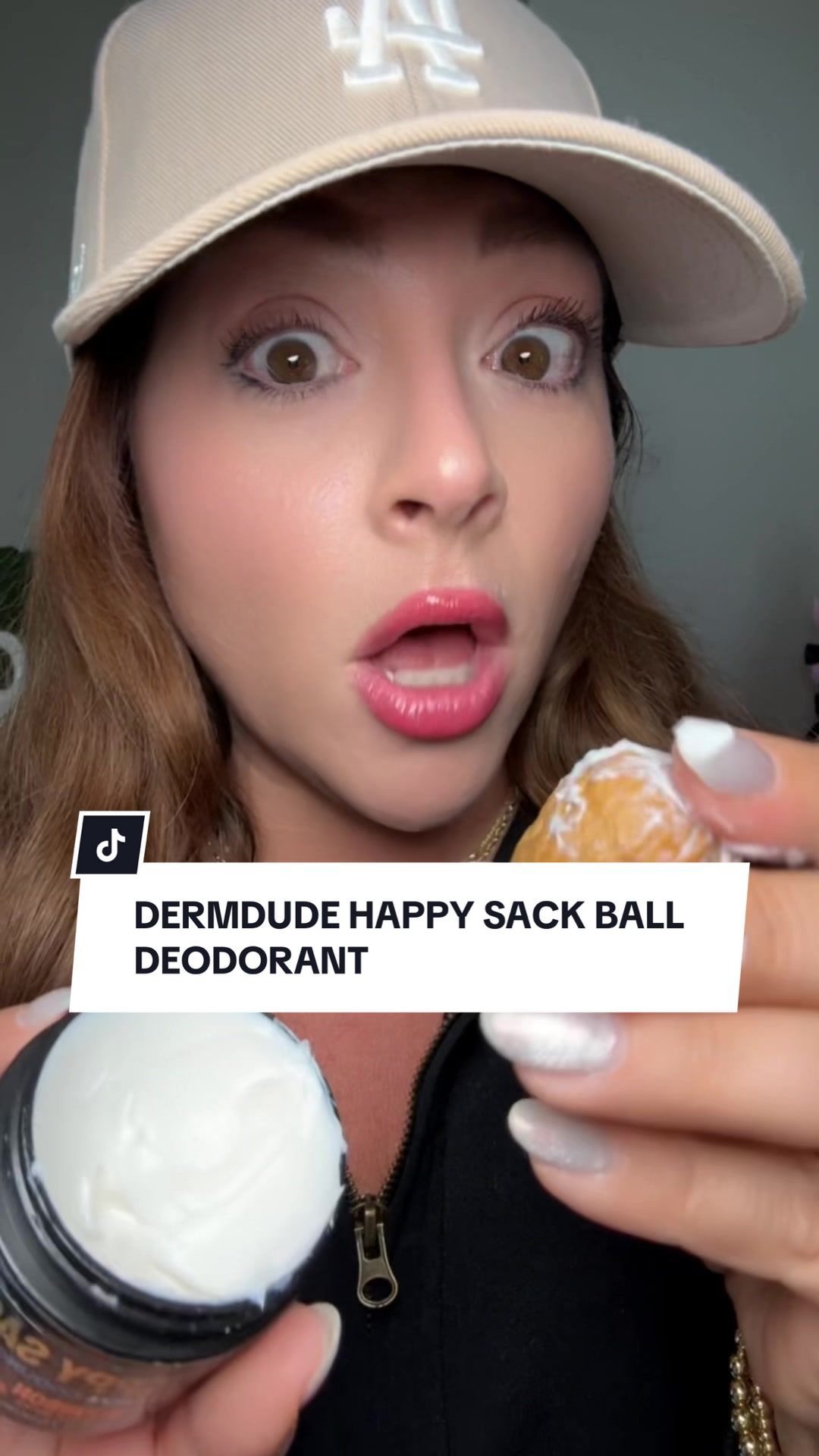 TikTok post by @ablondegirlsambition for Derm Dude. Caption reads: [...] #showertok #tiktokshopcreatorpicks @Derm....
