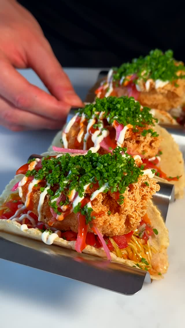 Instagram post by @samseats for Tabasco. Caption reads: Baja Fish Tacos 🌮

The perfect fish tacos for....