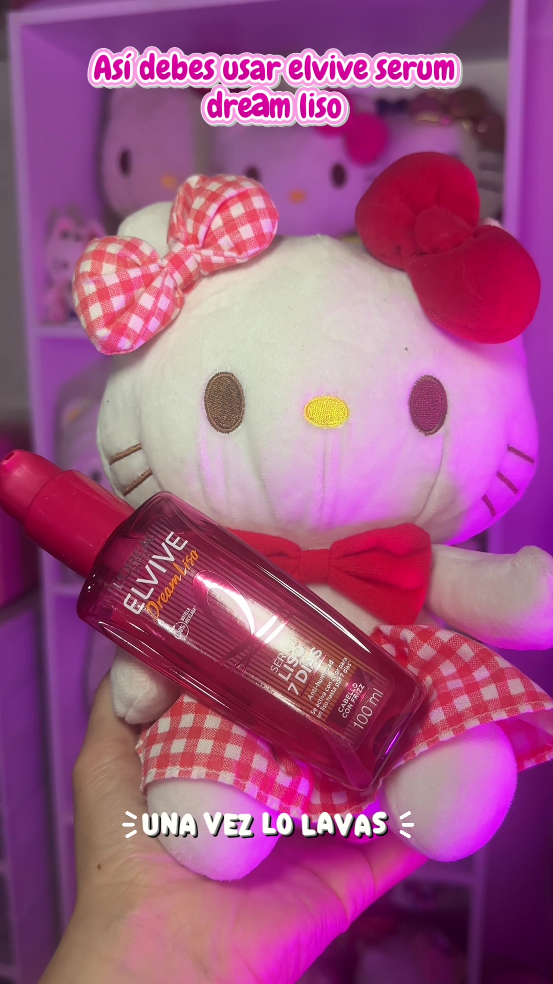 TikTok post by @sonika_snk1 for ForMe Tips. Caption reads: Un cabello D I V I N O 🎀👸🏻 con el mejor serum....