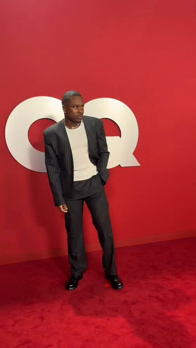 Instagram post by @idk for Acne Studios. Caption reads: GQ - MEN OF THE YEAR in @acnestudios LUV ☆.