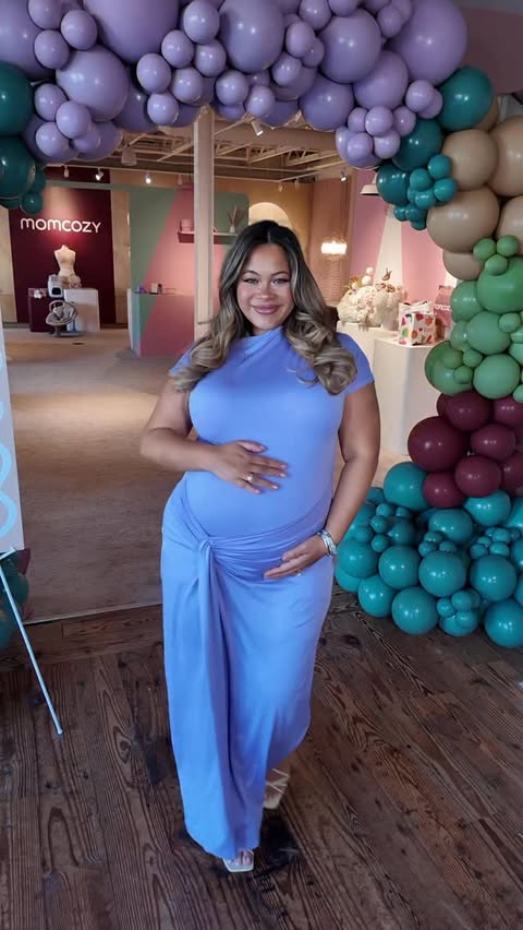 Instagram post by @catieli for Babylist. Caption reads: Final baby shower look! Can’t wait to share more!!....