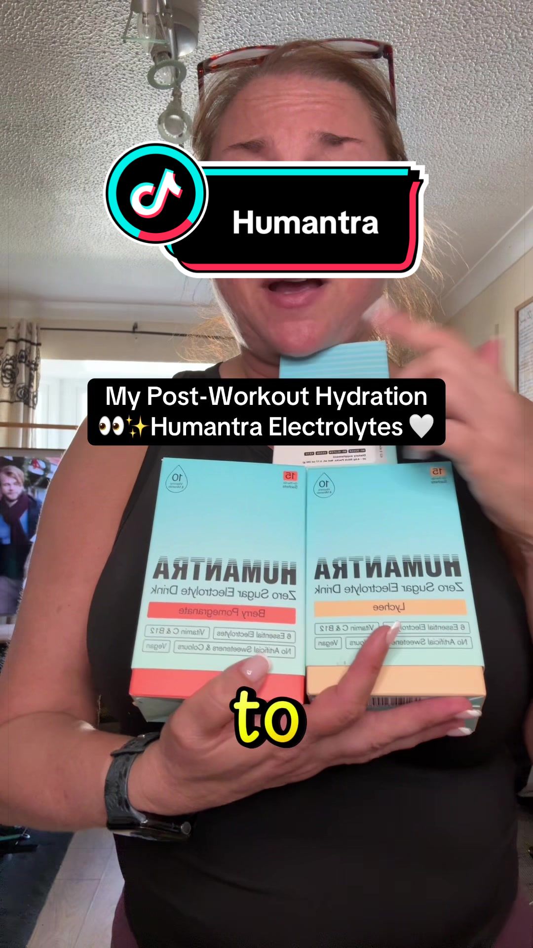 TikTok post by @s.tyler5 for Humantra. Caption reads: 💧✨ Post-Workout Routine Using Humantra....