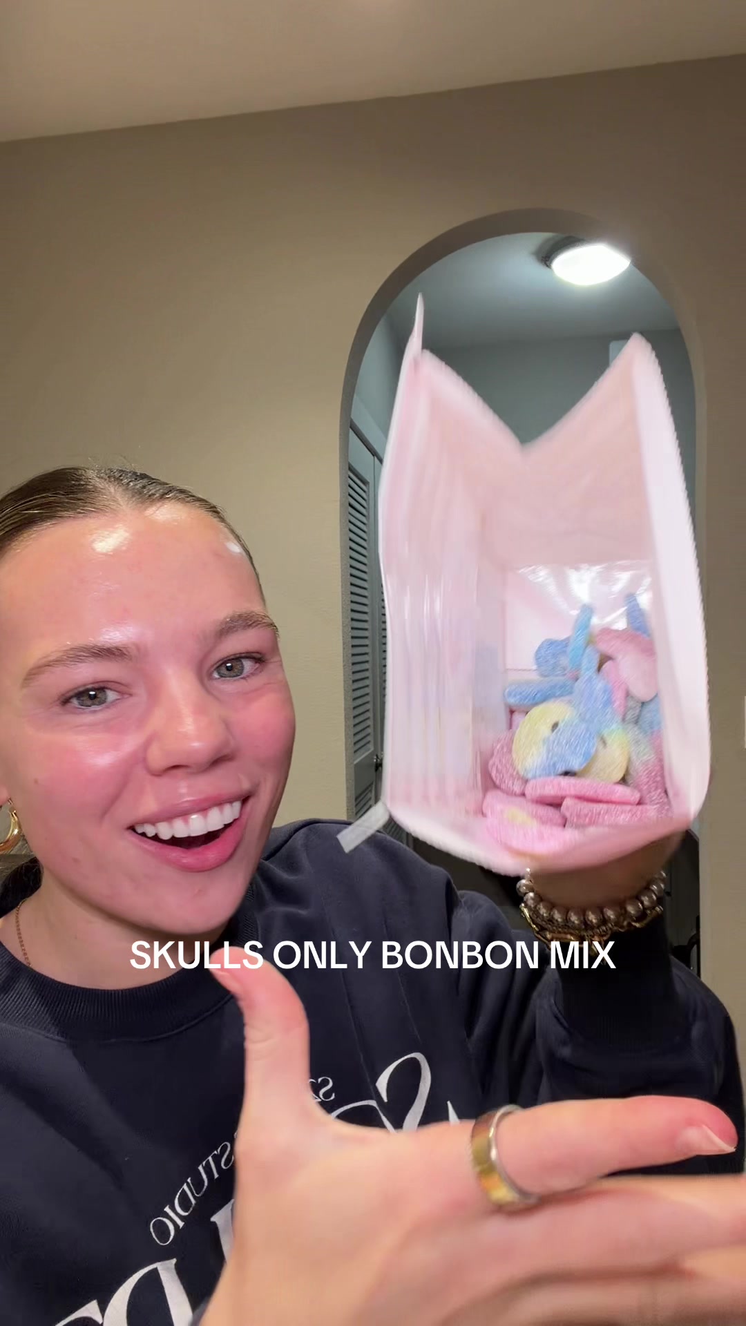 TikTok post by @leahmstapleton for BonBon NYC. Caption reads: [...] perfect every single flavor is so good....