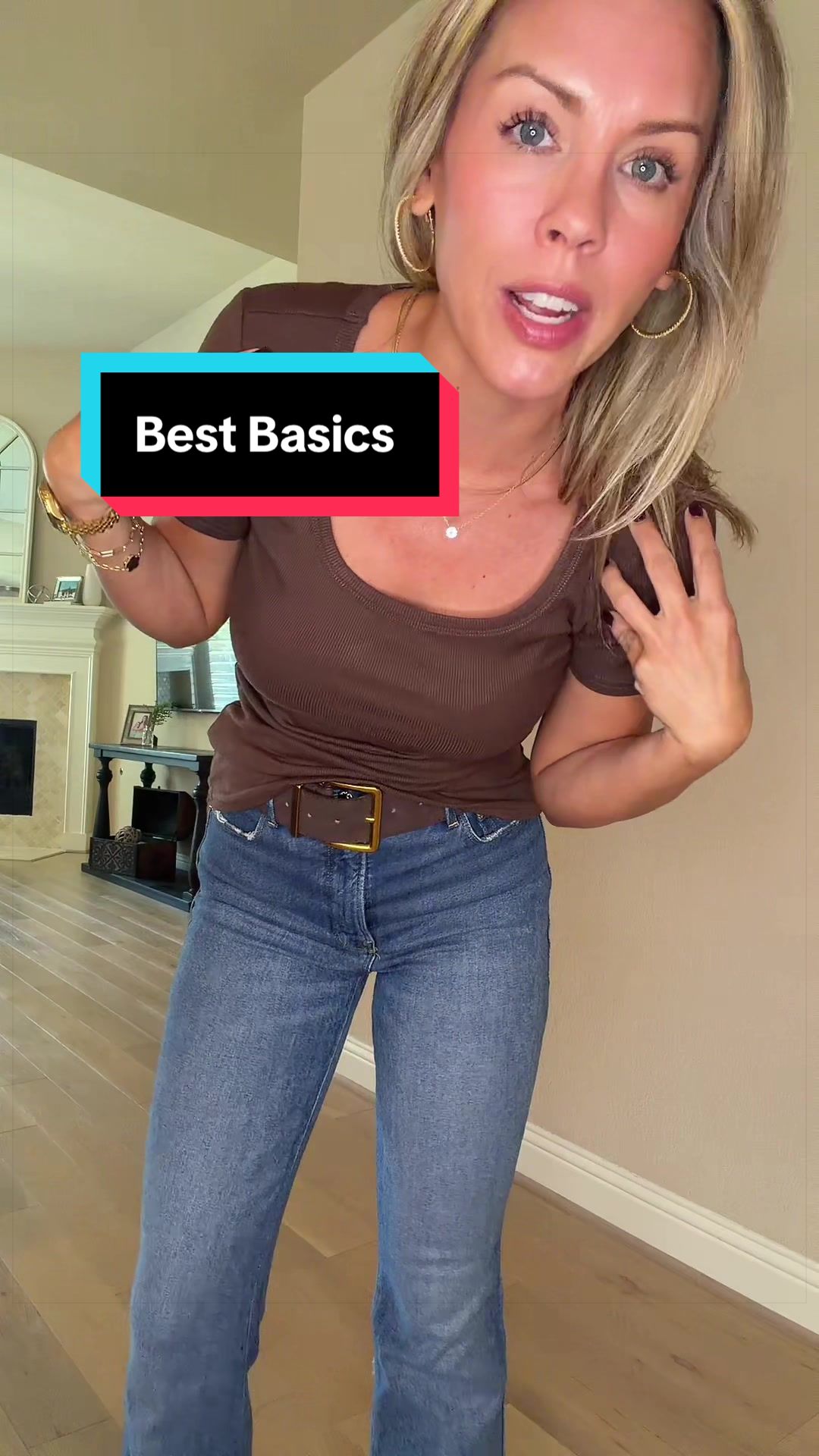 TikTok post by @shannonwinter08 for Anrabess. Caption reads: [...] #everydaybasics #womensessentials @ANRABESS.