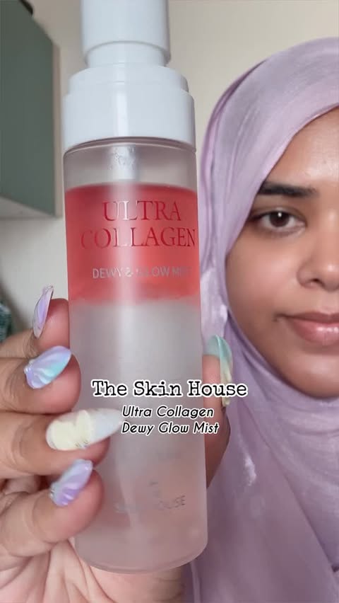 Instagram post by @theskincare_saga for The Skin House. Caption reads: [...] Ampoule Mist Where to buy: Amazon....